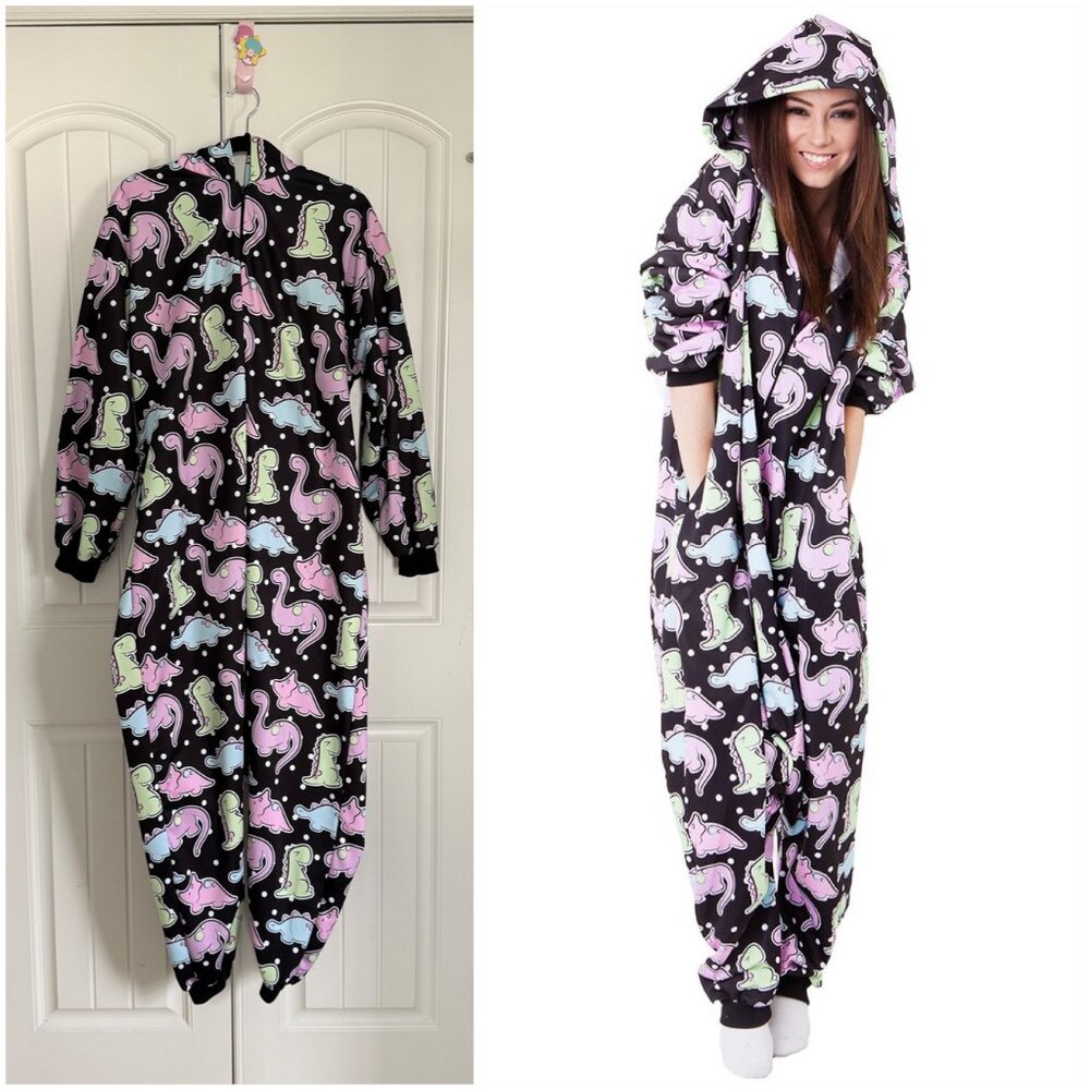 Living Dead Clothing Pastel Dino Kigurumi Onesie Kawaii Pajamas